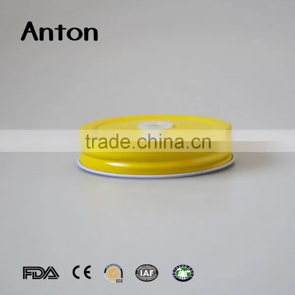 Yellow Colored Tin Lid photo-2