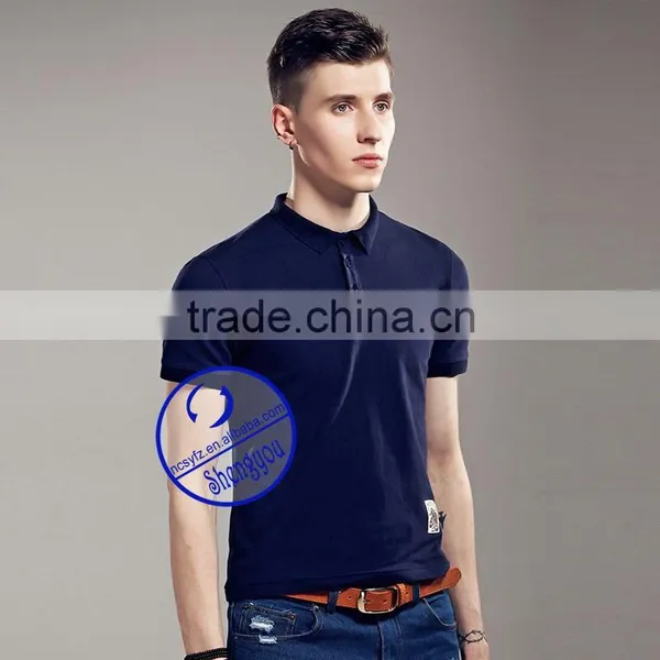 Custom Good Quality New Design Applique Polo Shirts photo-3