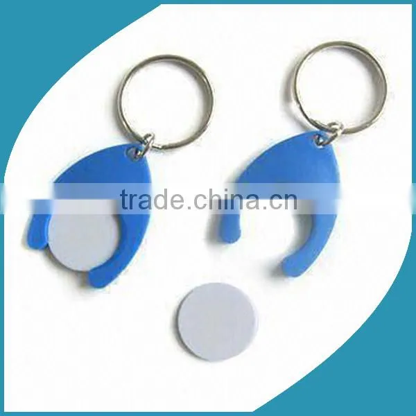 Plastic Coin Keychain