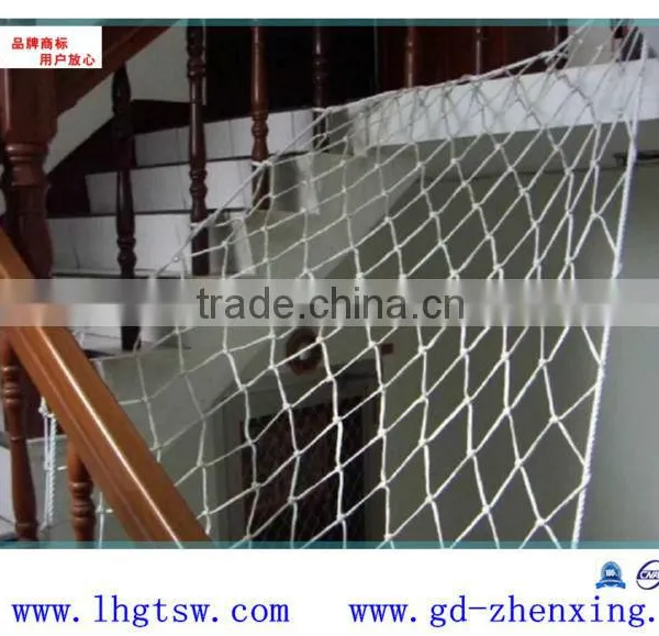 widely used nylon / polyester / pp fencing safety rope net