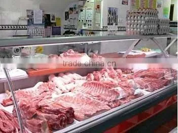 Deli Case/supermarket Refrigerator Showcase/curved Glass Serve Over Cooler/display Cooler photo-3