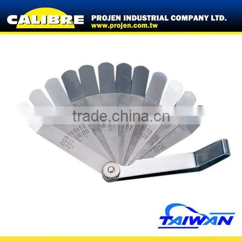 CALIBRE Auto Repair gap widths measure 12 Blades Offset metric feeler gauge