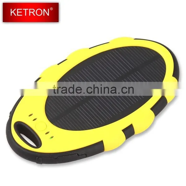 Outdoor Living Dual Way Waterproof Solar Power Bank for IPhone5