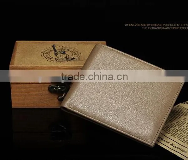 Custom Handmade Fashion pu Leather Square Business Card Holder photo-2