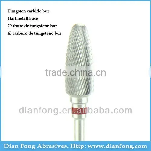 F060FE 3/32" Shank Spiral Superfine Cut Dental Tungsten Carbide Tipped Drill Bits