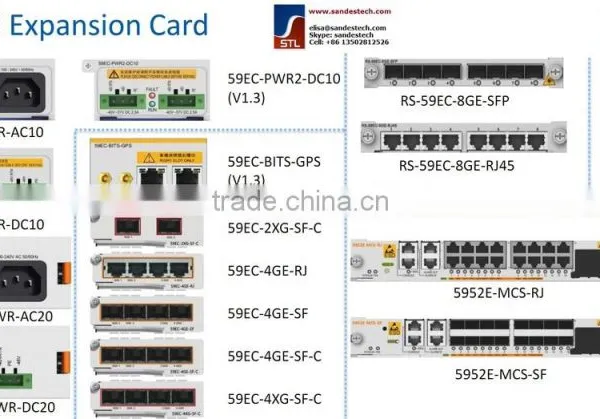 ZTE RS-59EC-2XG-SFP+/C, 2-port 10GE Optical Interface Clock Extension Card ZTE ZXR10 5900E 5950-H 5960 5916E 5928E 5952E