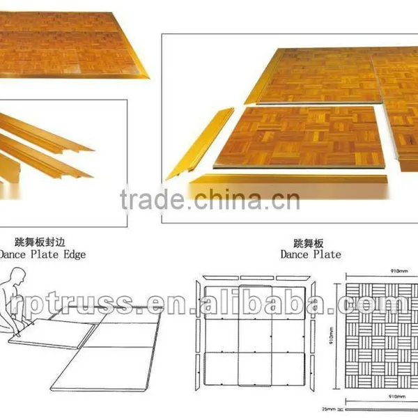 Moving Outdoor Dance Floor for Mobile Truck and Trailer