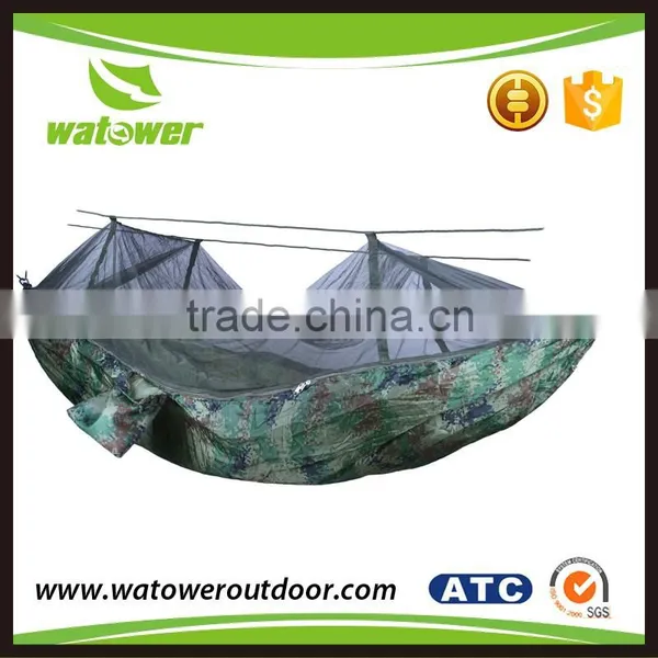 professional suggestion folding mosquito bug net hammock,mosquito net parachute hammock ,rope hammock with canopy