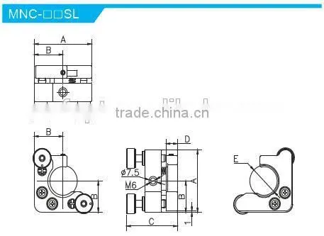 MNC-1.2SL/Height of Center Height 25.4mm/high Repeatability Kinematic Mounts With 2 Adjusters/Mirror Mount photo-2