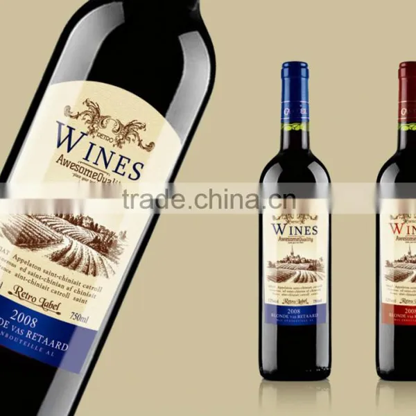 750ml Dark Green Red Wine Glass Bottle With Cork