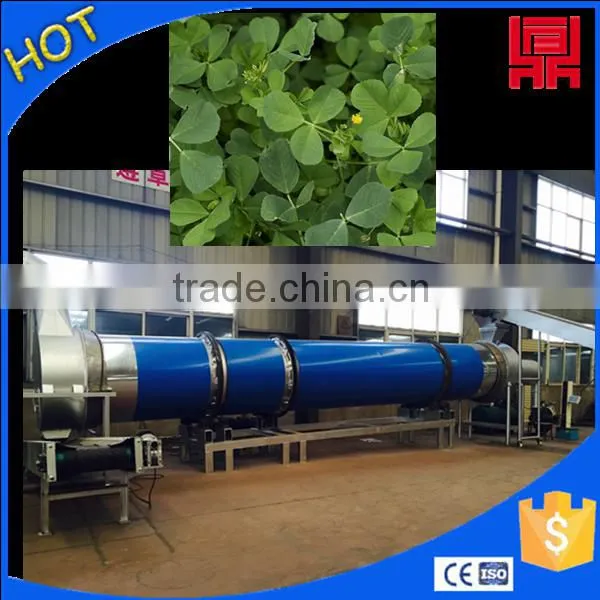 Rotary lucern dryer equipment to dry alfalfa leave