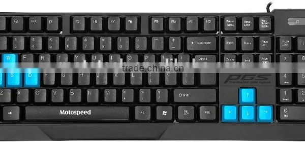 USB 7 Colors Colorful LED Illuminated Ergonomic Backlight Gaming Wired Keyboard for Laptop PC photo-4