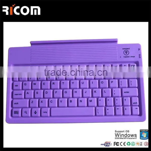 Waterproof Foldable 76 Keys Bluetooth Silicone Keyboard for Ipad and Tablet---SKB-211B--Shenzhen Ricom photo-2