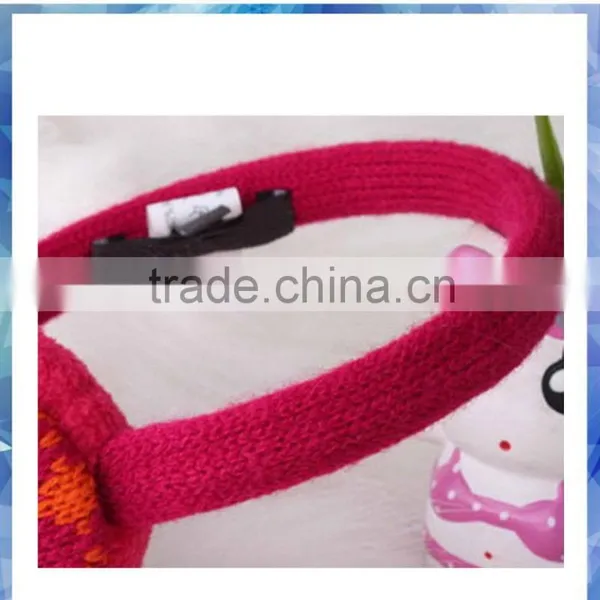 Women Fairisle Knitted Cheap Earmuff With Fleece Lining photo-5