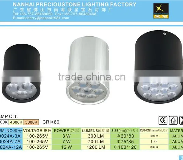 Factory Price Shop Gallery 220v Surface Mounted Round Downlight Led 30 50w photo-3