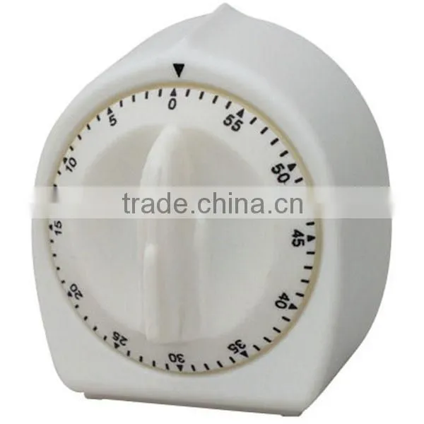 White ABS Novelty Tear Shape Kitchen Timer