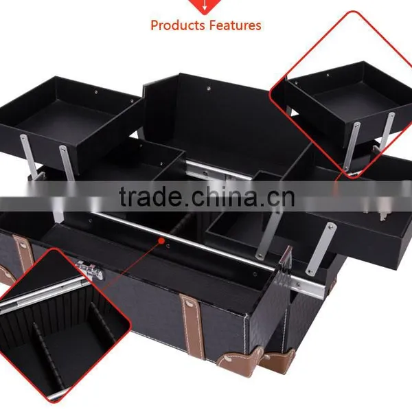 Aluminim Frame Pvc Waterproof Multi Color Custom Hand Empty Makeup Cosmetic Case photo-4