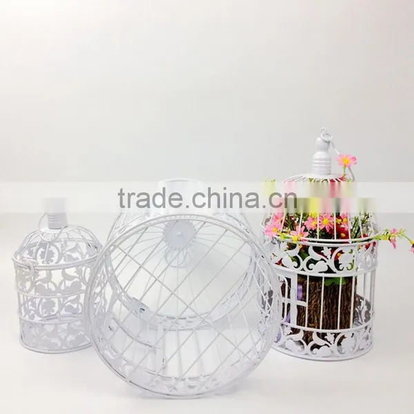Metal White Wholesale Decorative Bird Cages Wedding photo-3