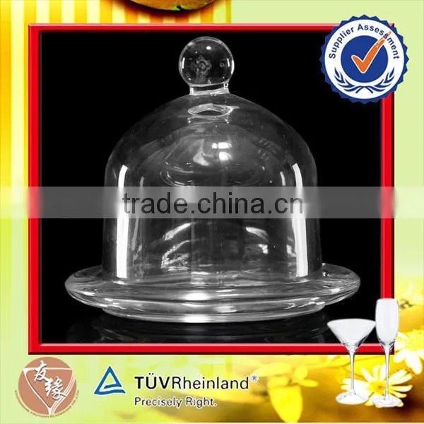 Bread/Cake/Cheese Glass Plate With Glass Cover photo-2