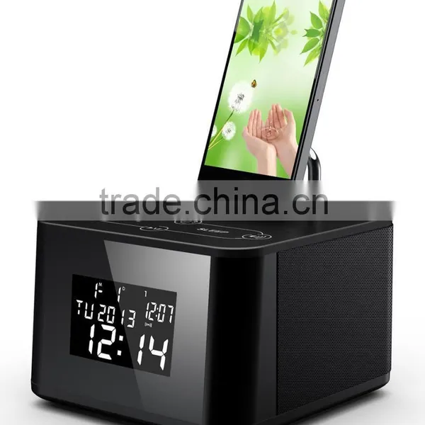 Squre Shape Bluetooth Speaker With Alarm photo-2