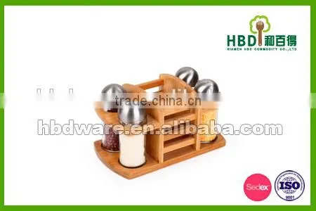 2016 Best Selling Premium Custom Made Glass Bottle Spice Rack Set,salt and Pepper Shakers photo-2