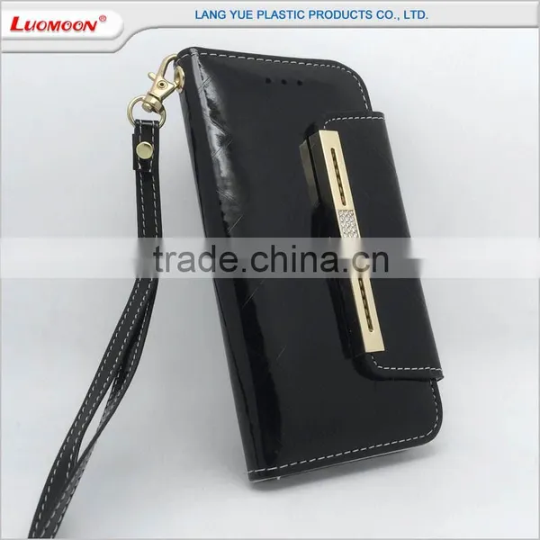 Leather Wallet Phone Case With Strap for Asus Fonepad Me371mg for Samsung Galaxy e7 photo-3