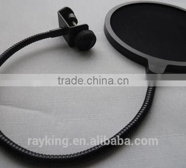 Studio Recording Windscreen Microphone For Singing , Double Mesh Gooseneck Microphone For Noise Filter photo-3