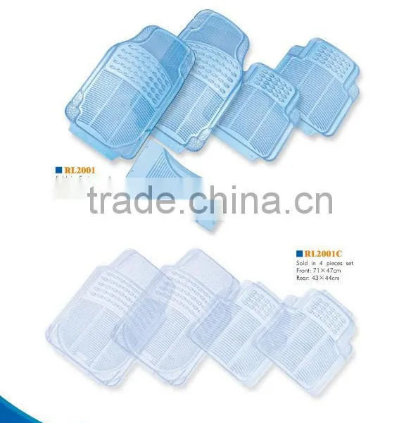 PVC and Plastic Diaphanous Carpet Car Mats With Cheap Price