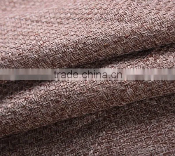 Home Textile Product Deep Color Blackout Linen Curtain Fabric