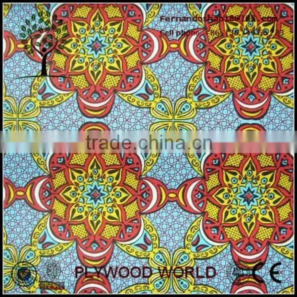 Decorative Baords for Furniture,polyester Plywood With Flower Design
