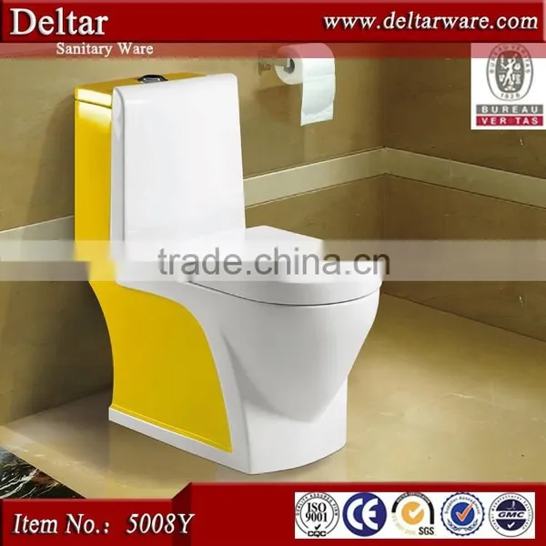 Sanitary Ware Colored Toilet Bowl, One-piece Colorful Rectangular Toilet Seat, wc Toilet Size photo-4