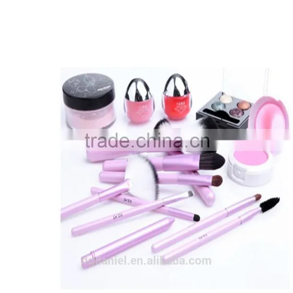 2014 9 Pcs Professional Wood Handle Makeup Brush Set photo-5