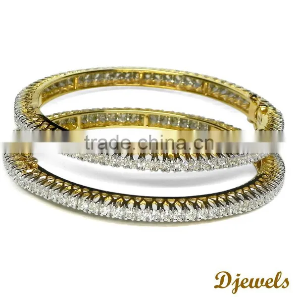 Diamond Banlges for Bridal, Wedding Bangles, Engagement Bangles photo-3
