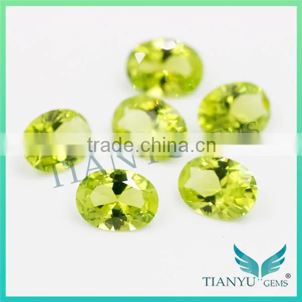 Free Samples Gem Stone Synthetic #172 Yellow Oval Cut Nano Sital Gems for Jewelry Necklace,Earring,Rings photo-4