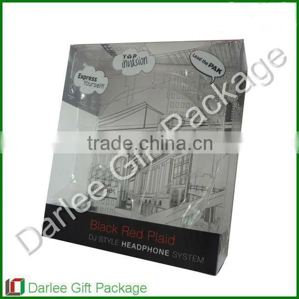 Wholesale Clear Plastic Window Headphone Packaging Box photo-4