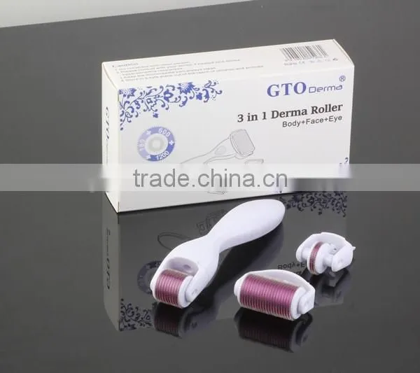 2.0mm Derma Rolling System Type And CE Microneedling Dermaroller Certification 3 In 1 Derma Roller 0.25mm photo-3