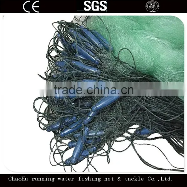 Big Float Green Nylon Three Layer Monofilament Gill Nets photo-2