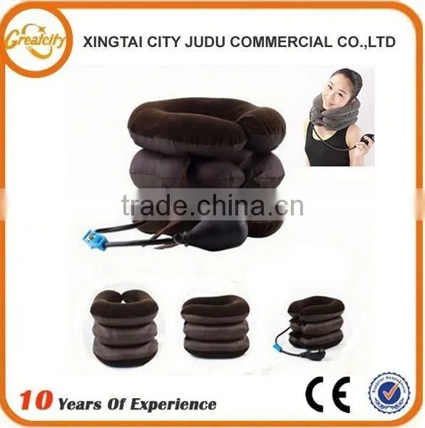 Brown & Blue Hot Style Relieve Cervical Tension-Neck Traction Device With Adjustable Straps photo-3