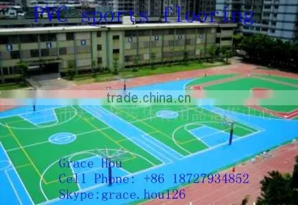 Plastic Sports PVC Flooring and PVC Sponge Floor photo-4