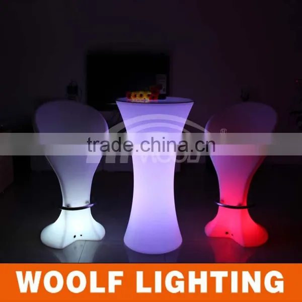 Modern Illuminated RGB High Table Led KTV Bar Stool photo-5