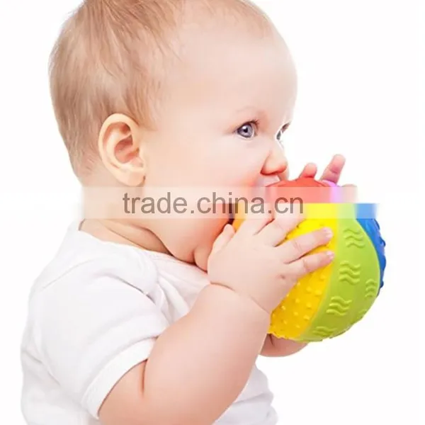 Customize Available Colorful Silicone Baby Toy/ball photo-4