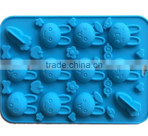 Rabbit Carrot Silicone Chocolate Candy Cookie Soap Mold Fun Maker photo-2