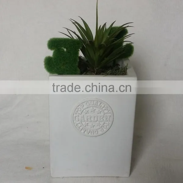 Pots With Fake Plants
