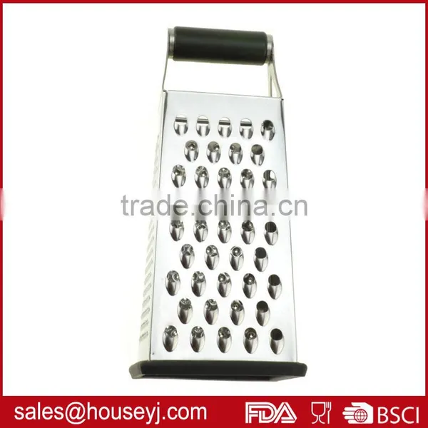 Stainless Steel 4 Side Grater Cheese Grater Vegetable Grater With Soft Grip Handle photo-4