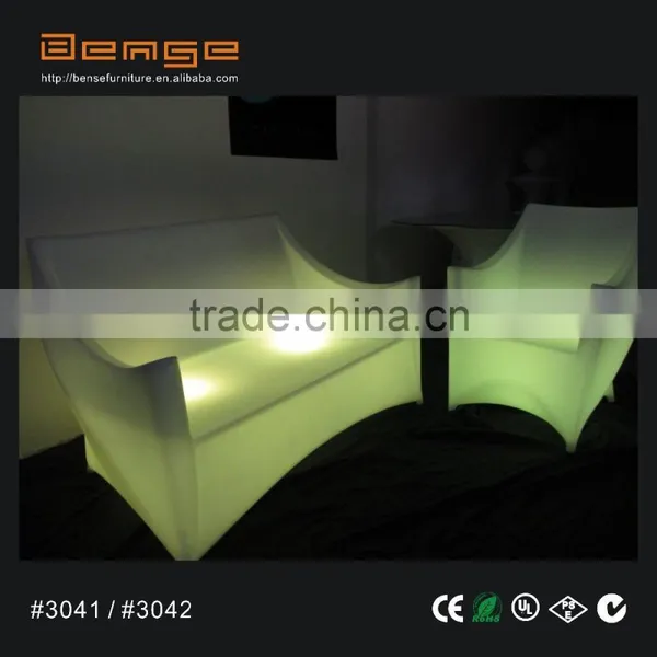 Comfortable Indoor Sofa Led Sofa With Two Seats Illuminated Ktv Sofa photo-2