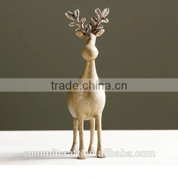 Resin Gold Deer Figurines Novelty Product Best Toys for 2016 Christmas Gift photo-2