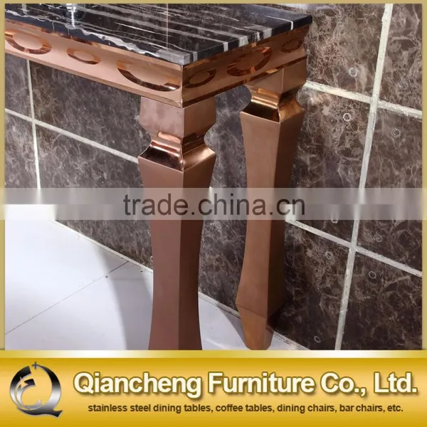 Classic Gold Console Table With Marble Top for Home photo-5