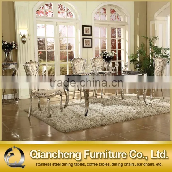 Modern Stainless Steel Dining Table for Hotel Dining Room photo-6