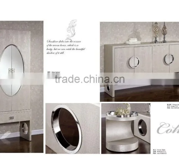 Dining Room Furniture Modern Wooden With Metal Kitchen Cabinet F121 photo-2