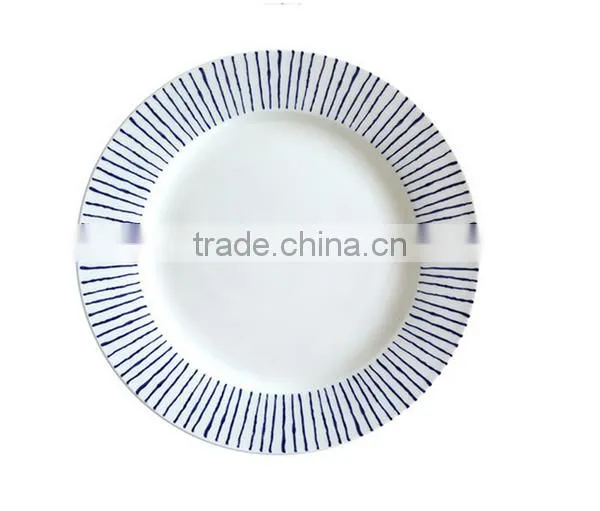 Japanese Style Stripe Decal 5pcs Ceramic Bonechina Dinnerware photo-6